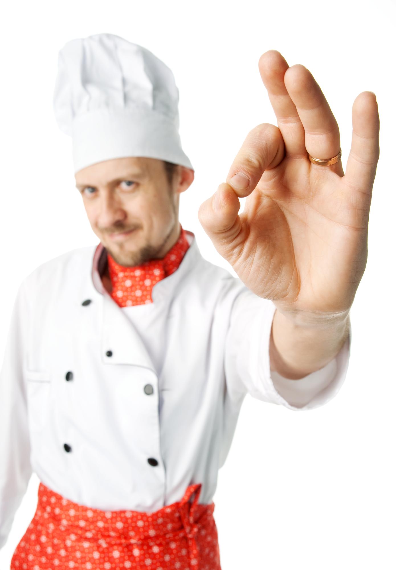 Chef teaching small class
